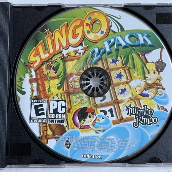 Slingo 2 Pack Mumbo Jumbo Games PC Games CD ROM E Everyone ESRB Funkitron 2007 - Picture 1 of 2